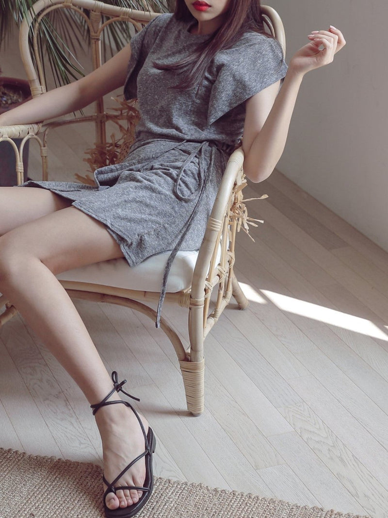 WRAP JERSEY DRESS