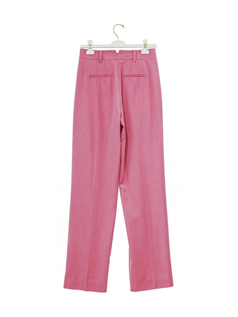 MAXI LENGTH WIDE PIN TUCK TROUSERS