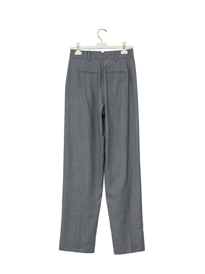 MAXI LENGTH WIDE PIN TUCK TROUSERS