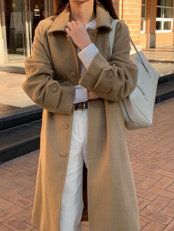 MERINO WOOL CASHMERE COAT