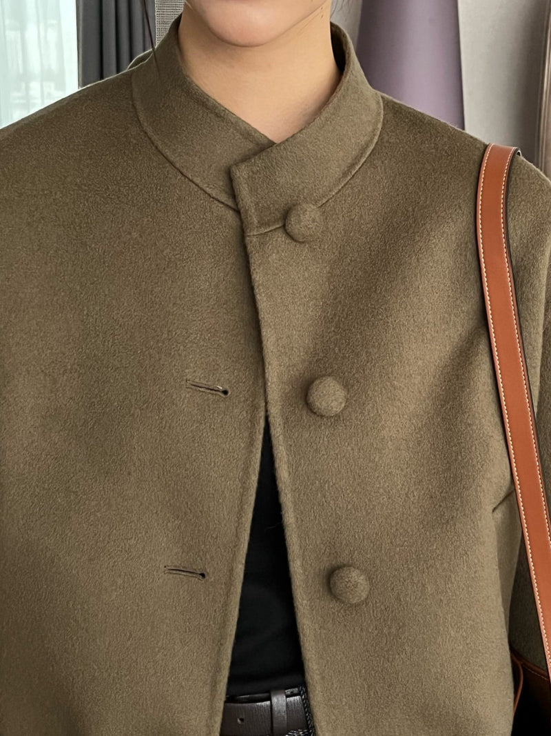 MOA BUTTON WOOL HANDMADE JACKET