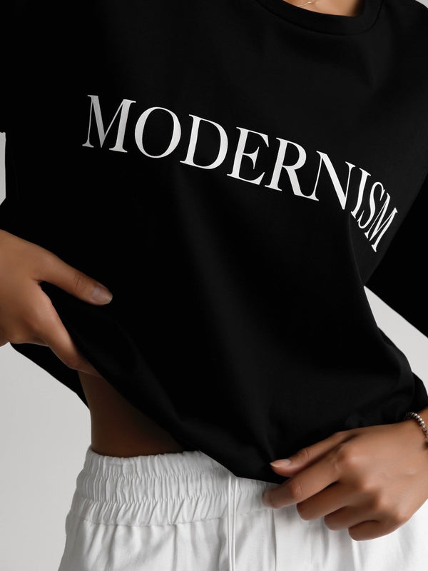 COTTON PRINTED MODERNISM T-SHIRT