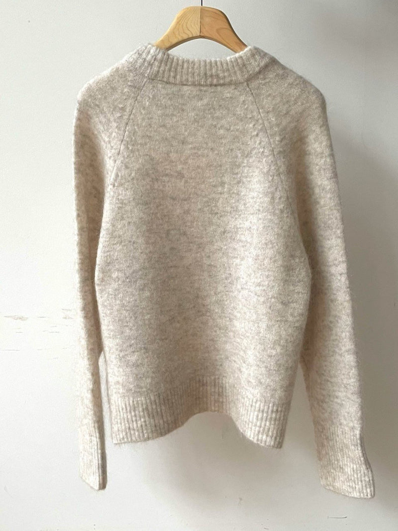 MOHAIR ROUND NECK KNIT