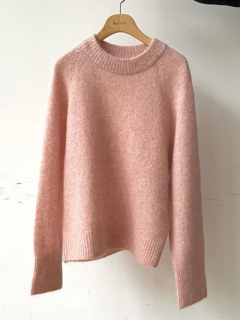 MOHAIR ROUND NECK KNIT