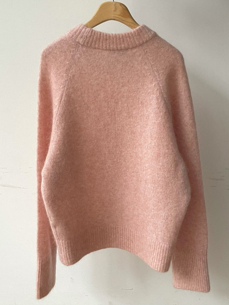 MOHAIR ROUND NECK KNIT