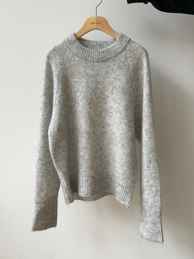 MOHAIR ROUND NECK KNIT