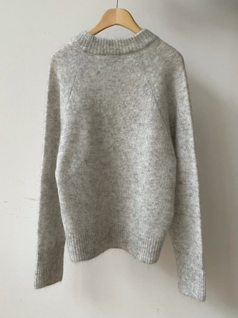 MOHAIR ROUND NECK KNIT