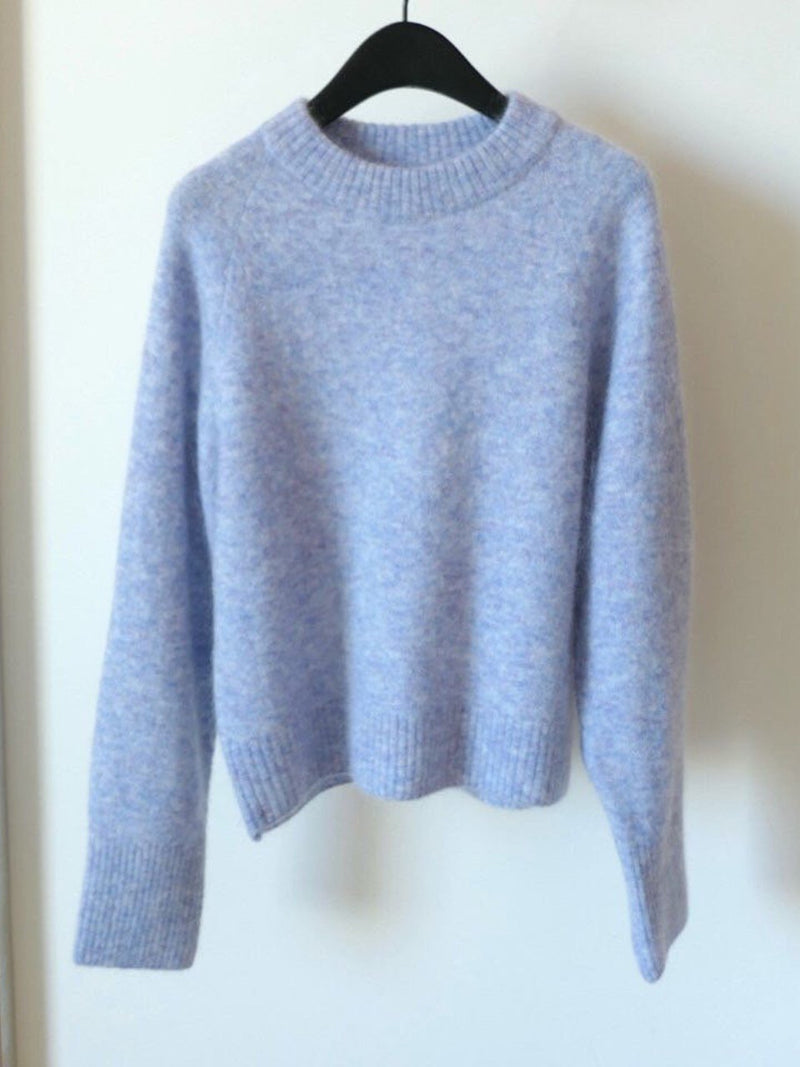 MOHAIR ROUND NECK KNIT