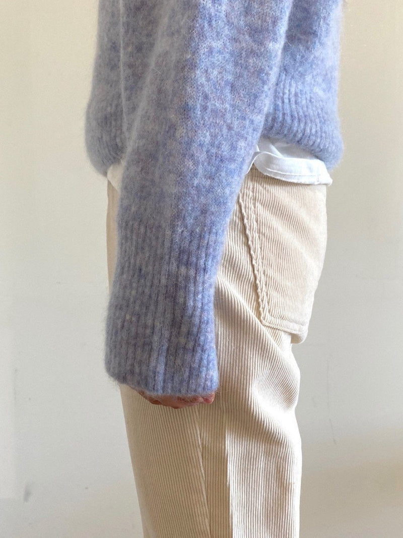 MOHAIR ROUND NECK KNIT