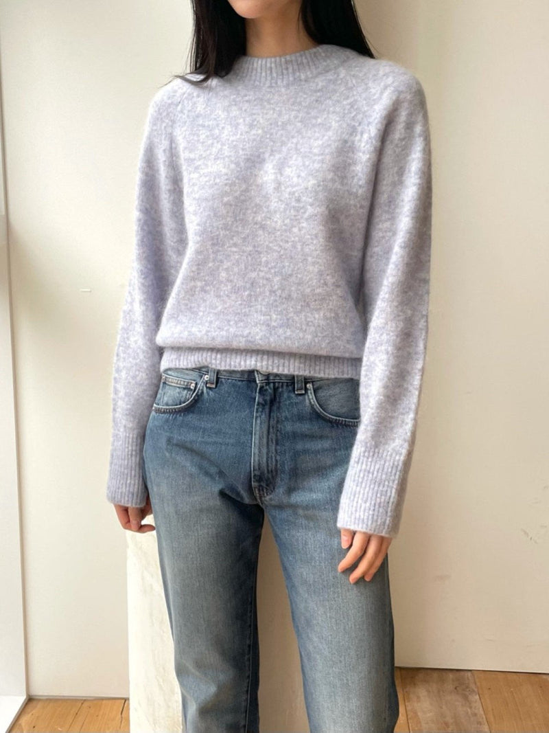 MOHAIR ROUND NECK KNIT