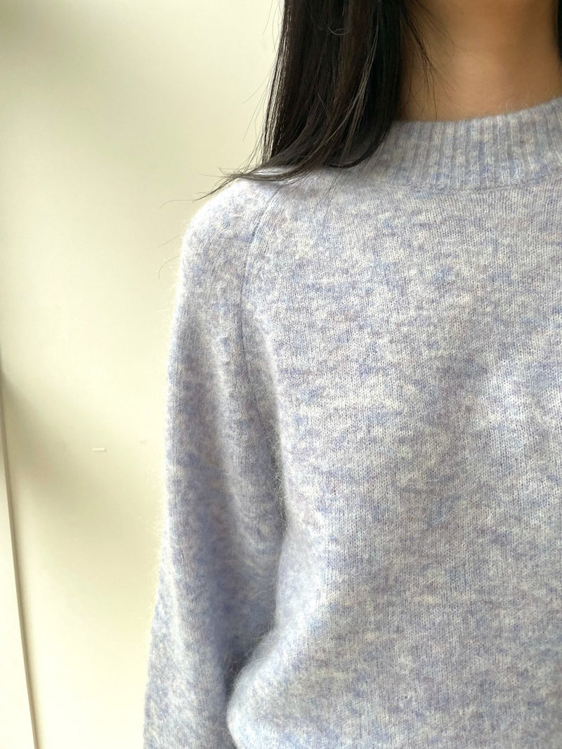 MOHAIR ROUND NECK KNIT