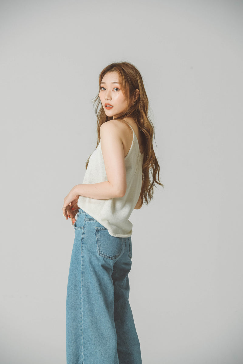 SUMMER LINEN KNIT TANK