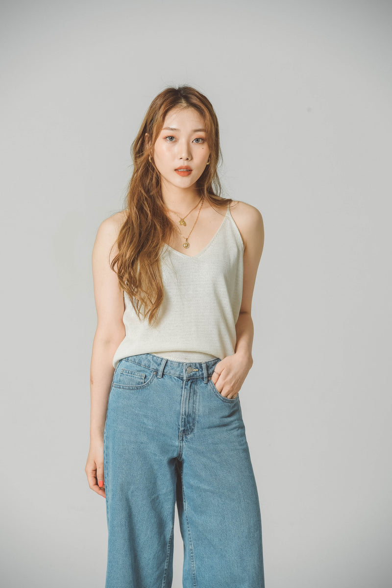 SUMMER LINEN KNIT TANK