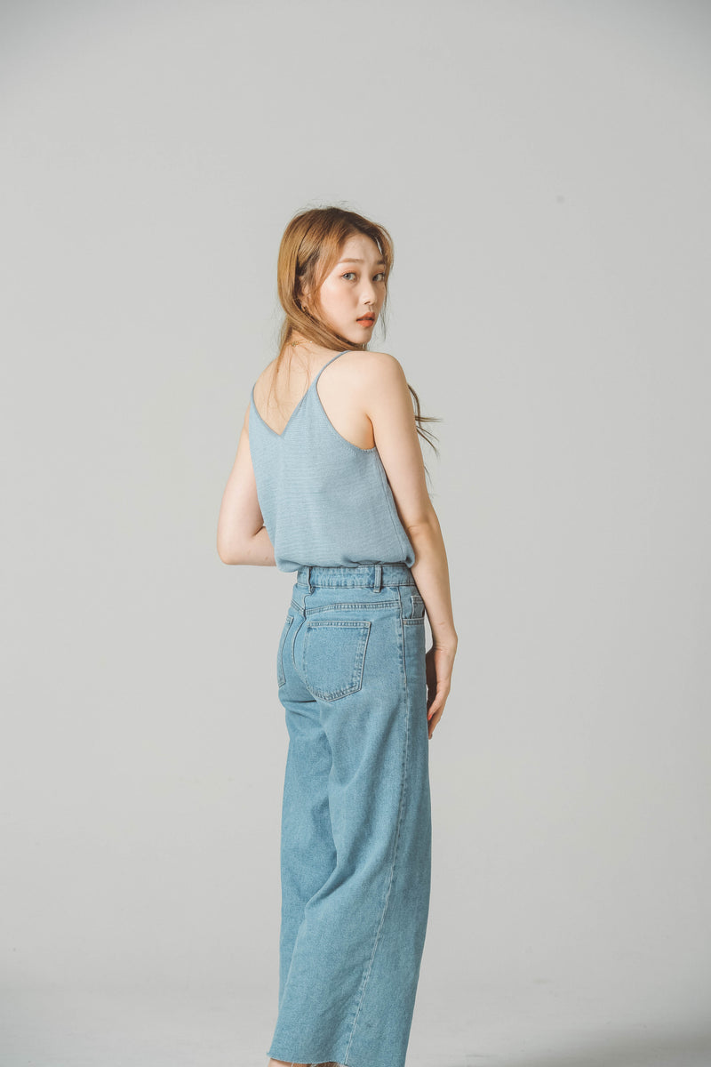 SUMMER LINEN KNIT TANK