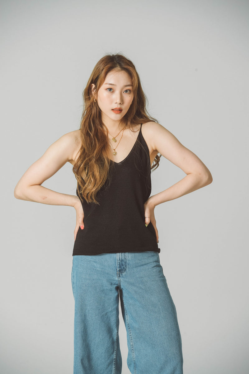 SUMMER LINEN KNIT TANK