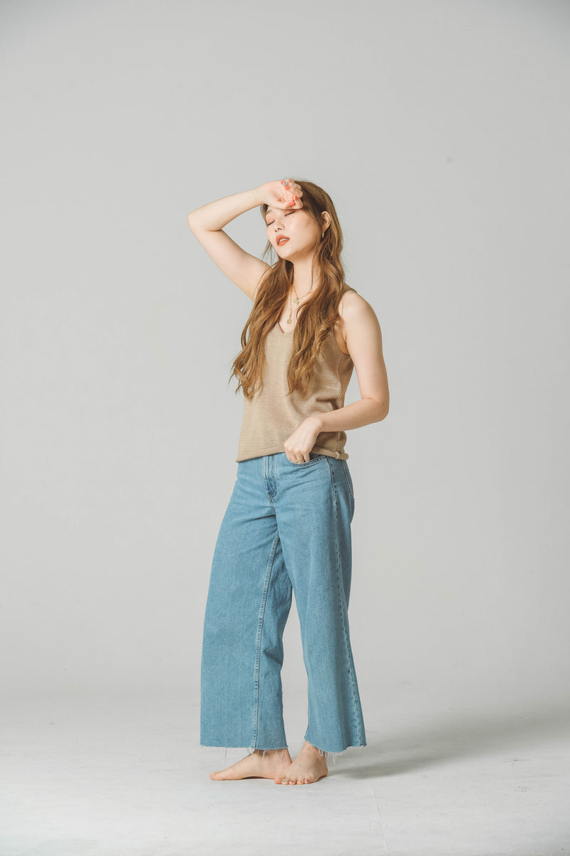 SUMMER LINEN KNIT TANK