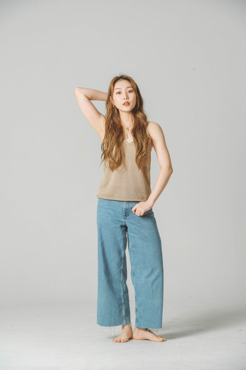 SUMMER LINEN KNIT TANK