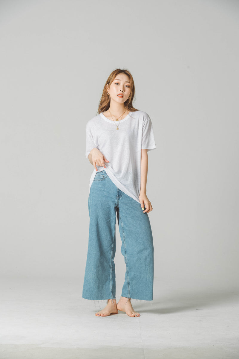 LINEN SHORT SLEEVE T-SHIRT