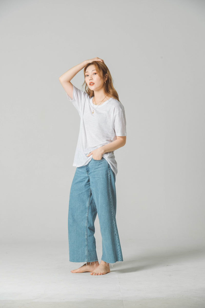 LINEN SHORT SLEEVE T-SHIRT