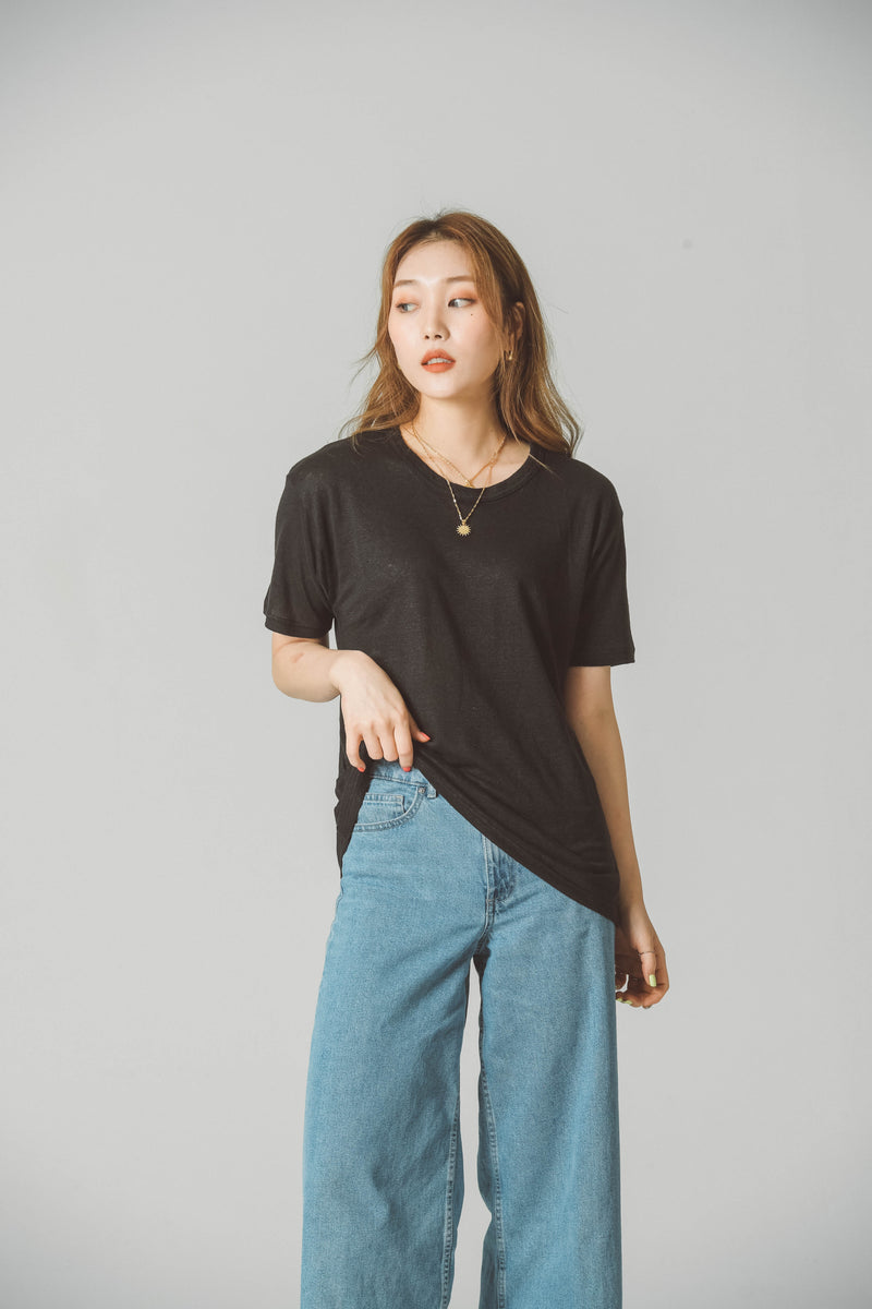 LINEN SHORT SLEEVE T-SHIRT