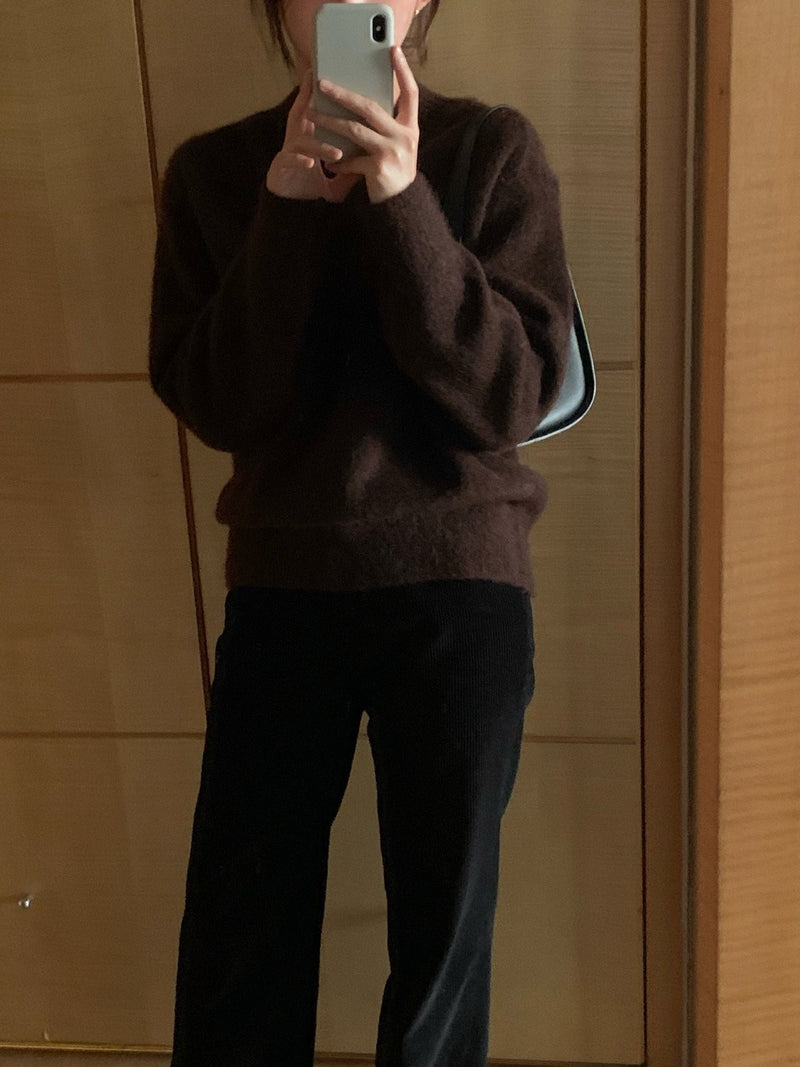 NEROLI MOHAIR V NECK KNIT