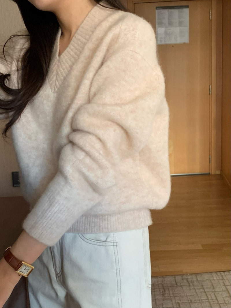 NEROLI MOHAIR V NECK KNIT