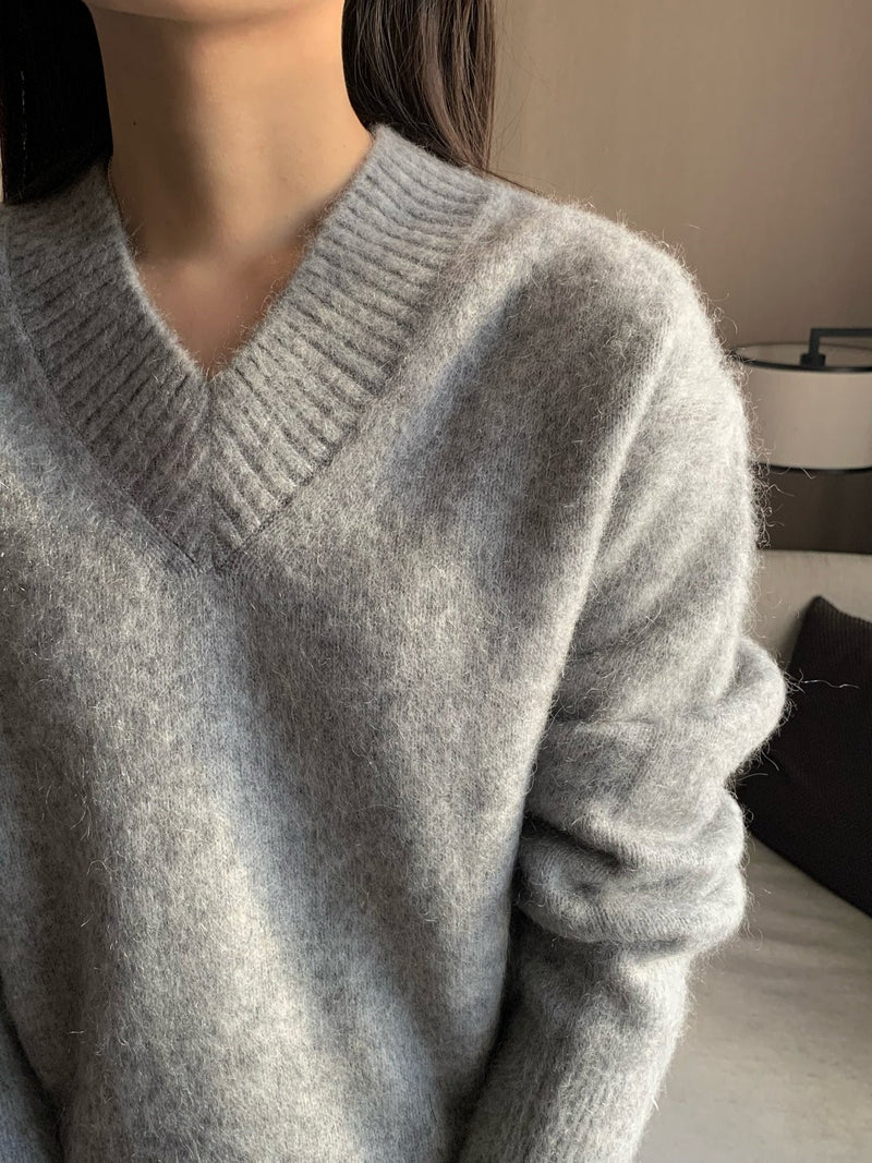 NEROLI MOHAIR V NECK KNIT