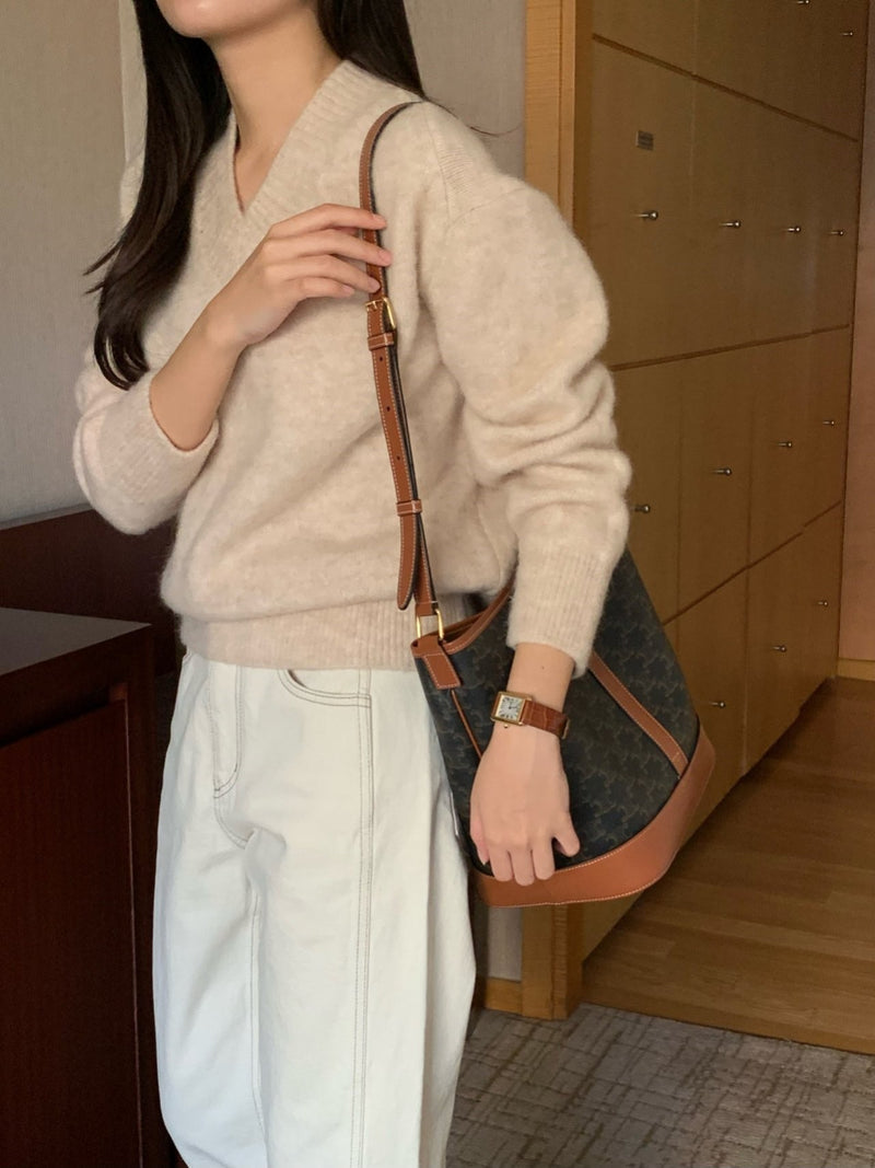 NEROLI MOHAIR V NECK KNIT