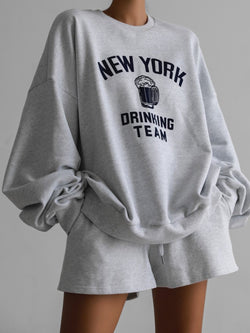 NEW YORK DRINKING TEAM OVERSIZED SWEATSHIRT