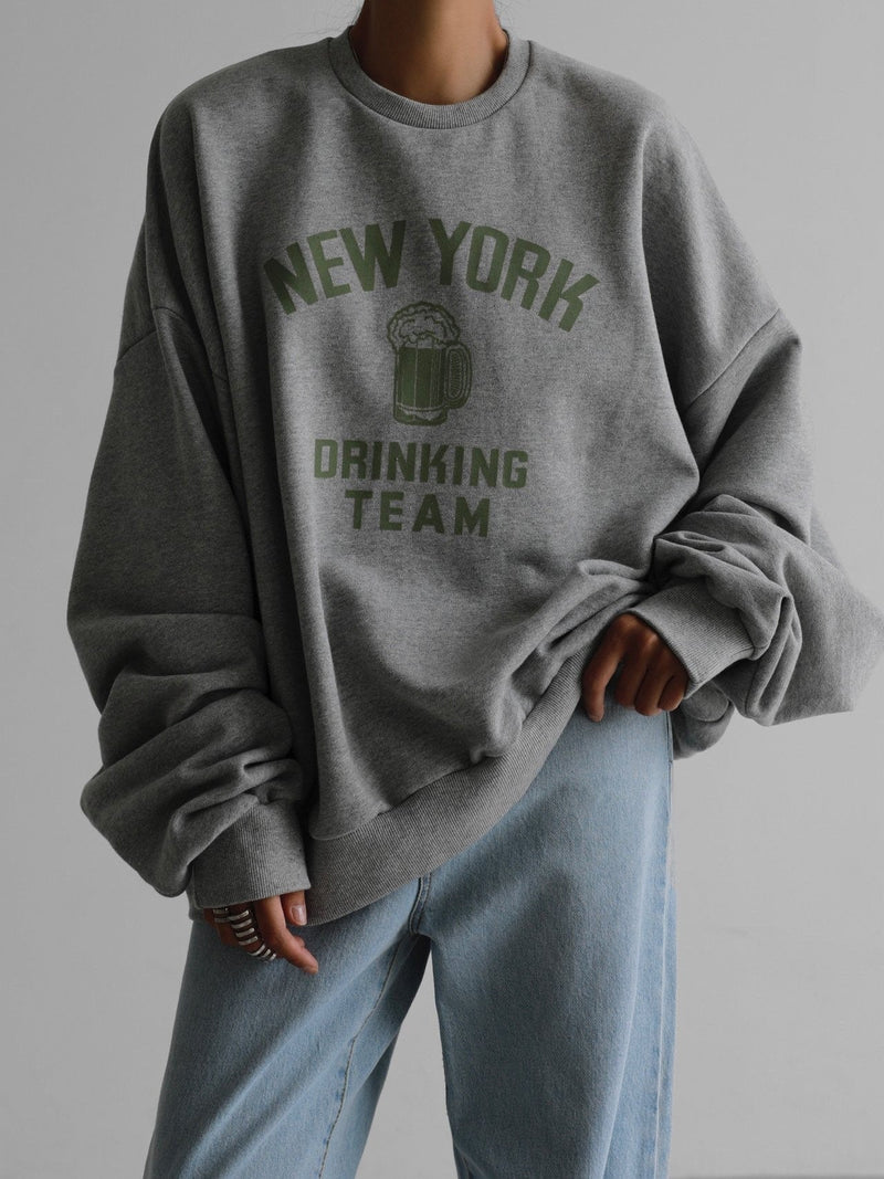 NEW YORK DRINKING TEAM OVERSIZED SWEATSHIRT