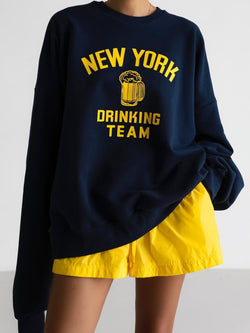 NEW YORK DRINKING TEAM OVERSIZED SWEATSHIRT