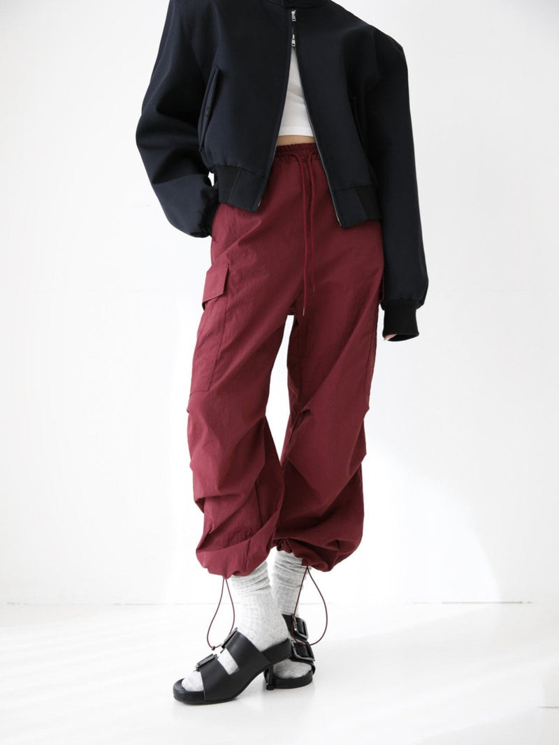 NYLON TECHNICAL CARGO JOGGER PANTS