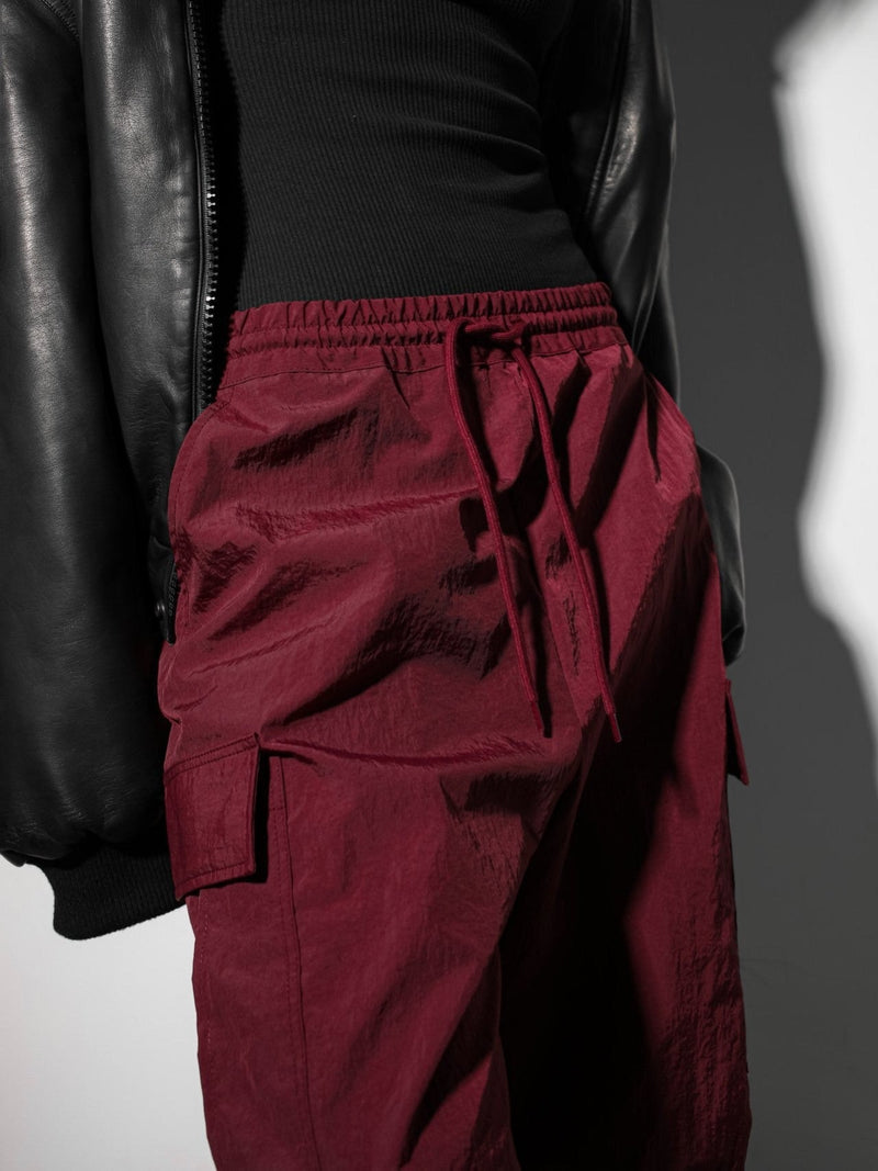 NYLON TECHNICAL CARGO JOGGER PANTS