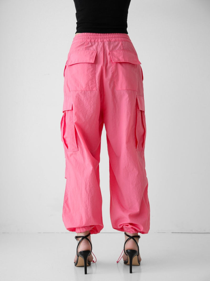 NYLON TECHNICAL CARGO JOGGER PANTS