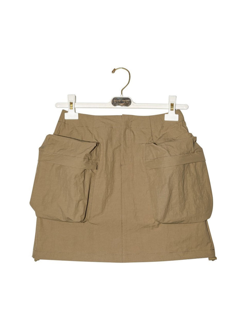 NYLON TECHNICAL POCKET DETAIL SKIRT