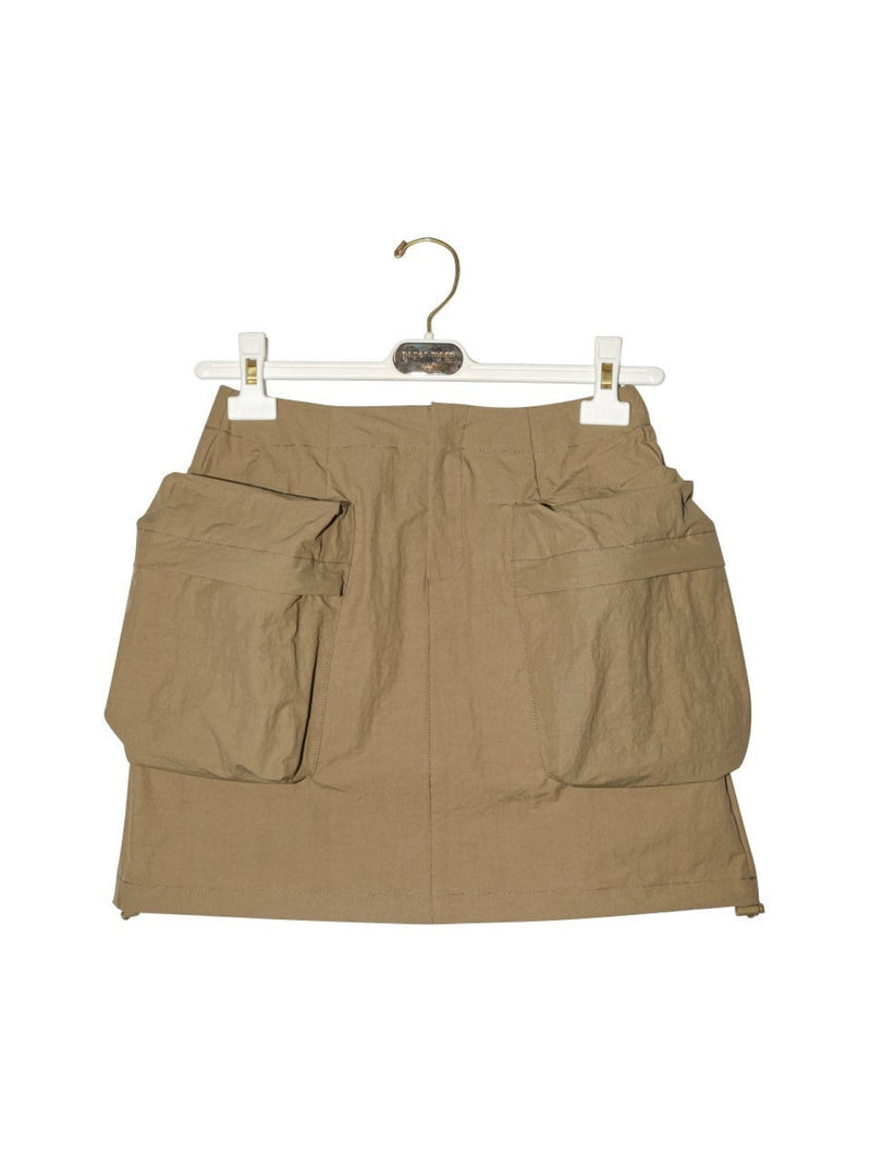 NYLON TECHNICAL POCKET DETAIL SKIRT