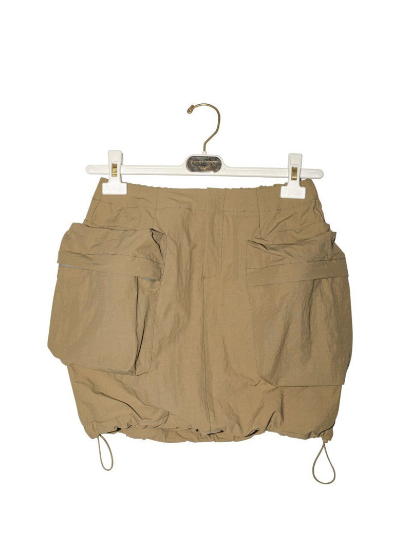 NYLON TECHNICAL POCKET DETAIL SKIRT