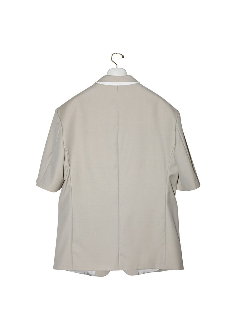 OVERSIZED HALF SLEEVE SUMMER WOOL BLAZER