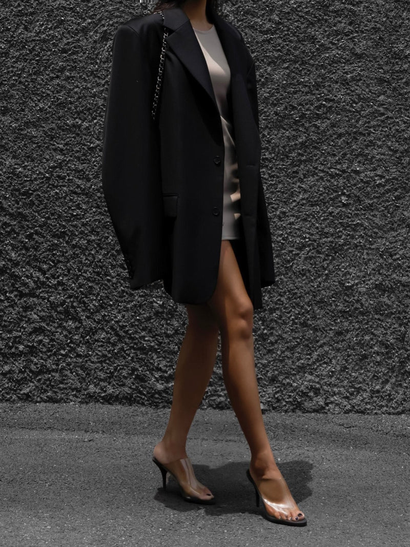 OVERSIZED SINGLE BREASTED WOOL BLAZER