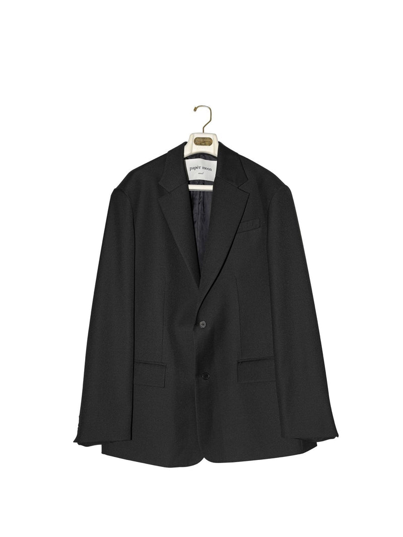 OVERSIZED SINGLE BREASTED WOOL BLAZER