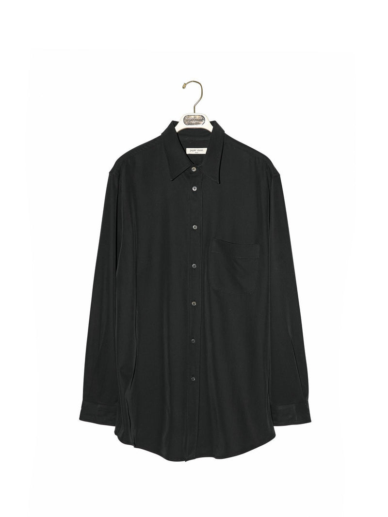 OVERSIZED CUPRO BUTTON DOWN SHIRT