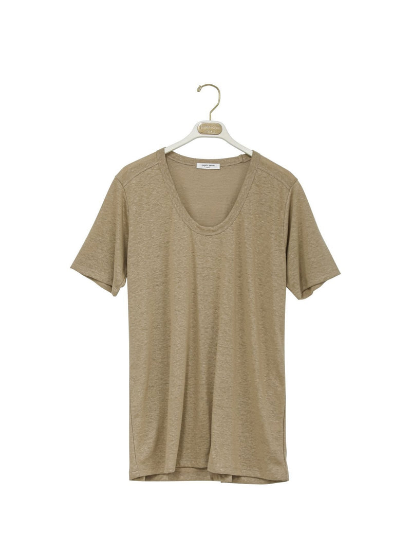 OVERSIZED HEMP U-NECK T-SHIRT