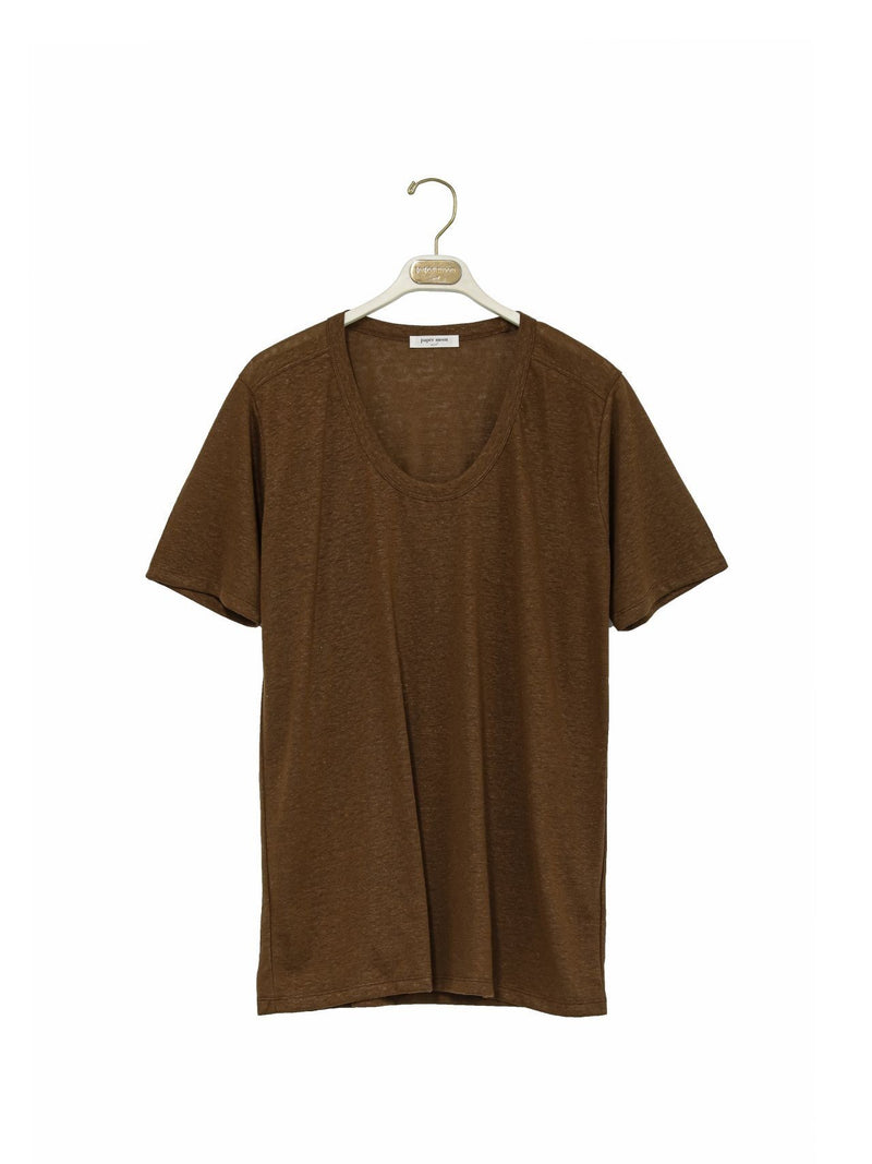 OVERSIZED HEMP U-NECK T-SHIRT