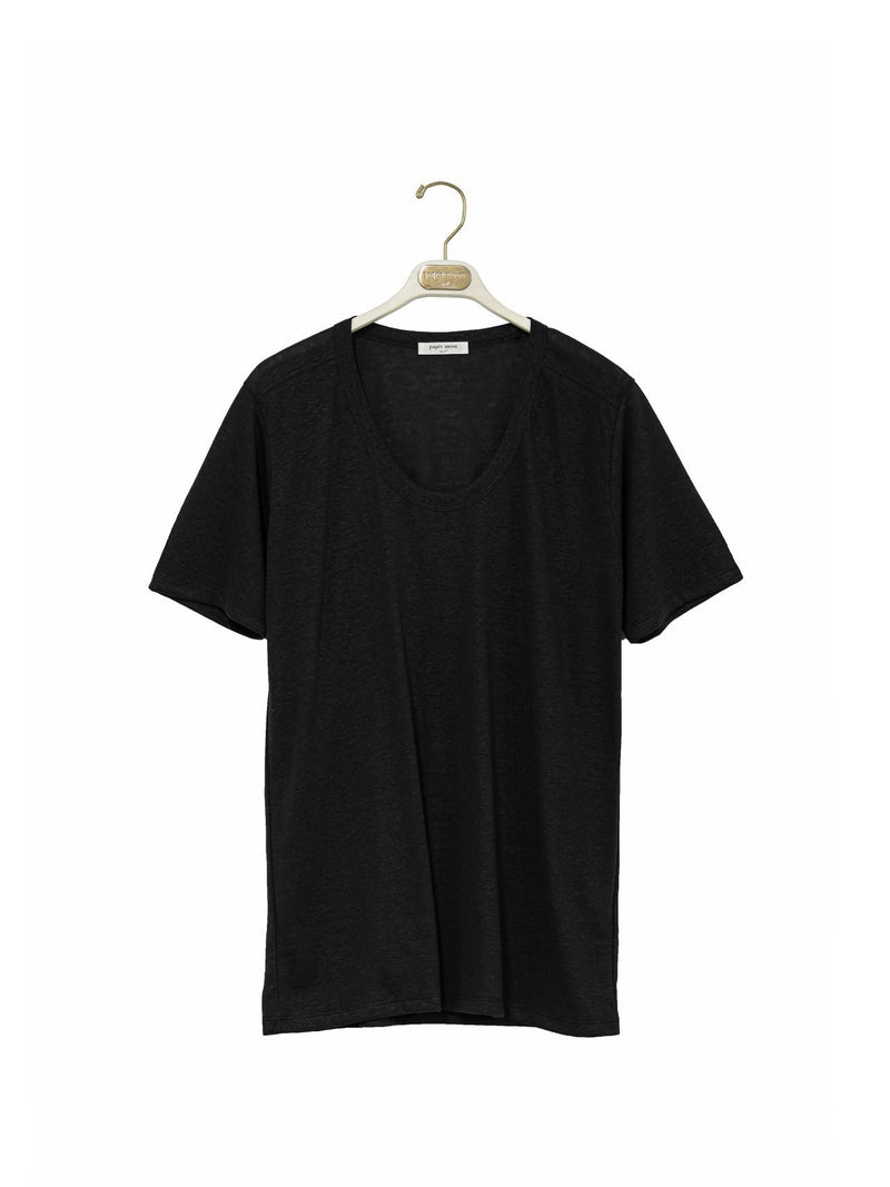 OVERSIZED HEMP U-NECK T-SHIRT