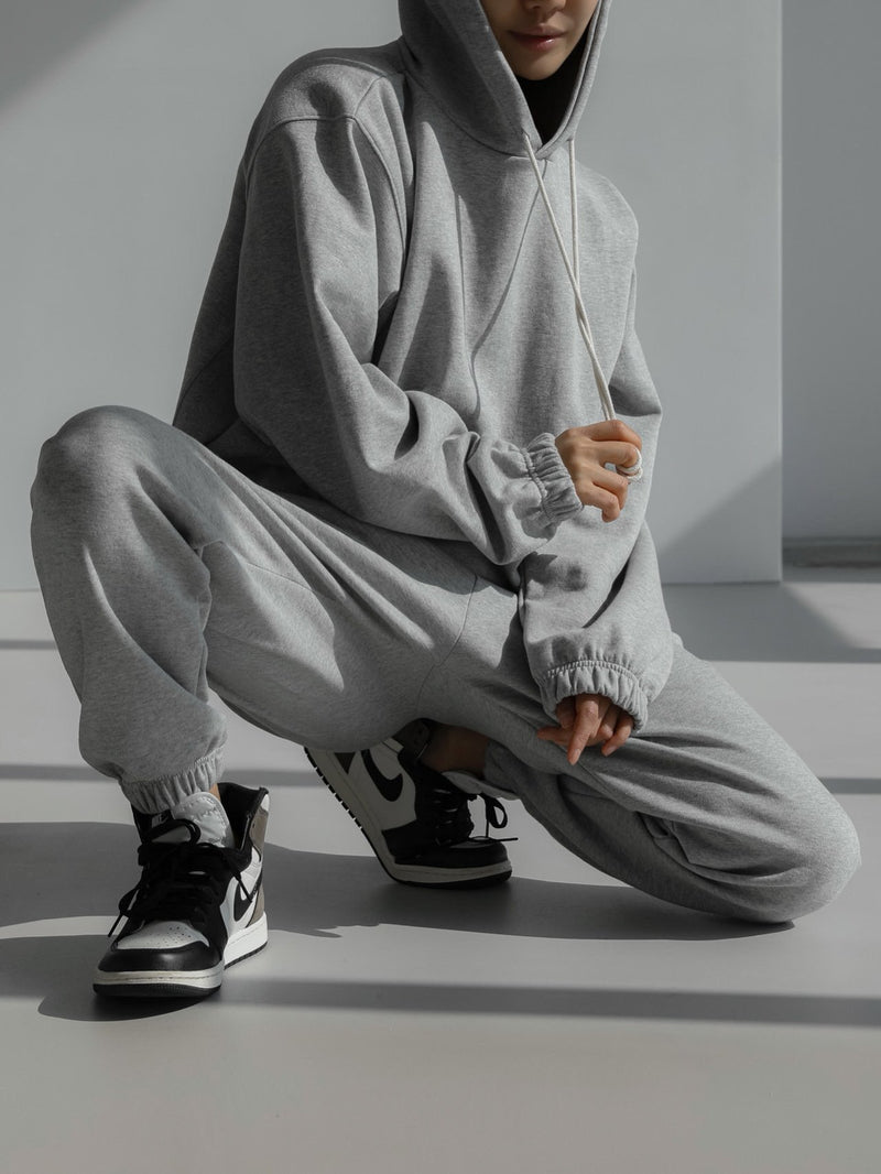 OVERSIZED JERSEY SET UP HOODIE