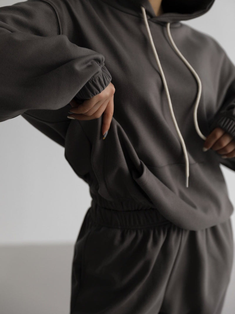 OVERSIZED JERSEY SET UP HOODIE