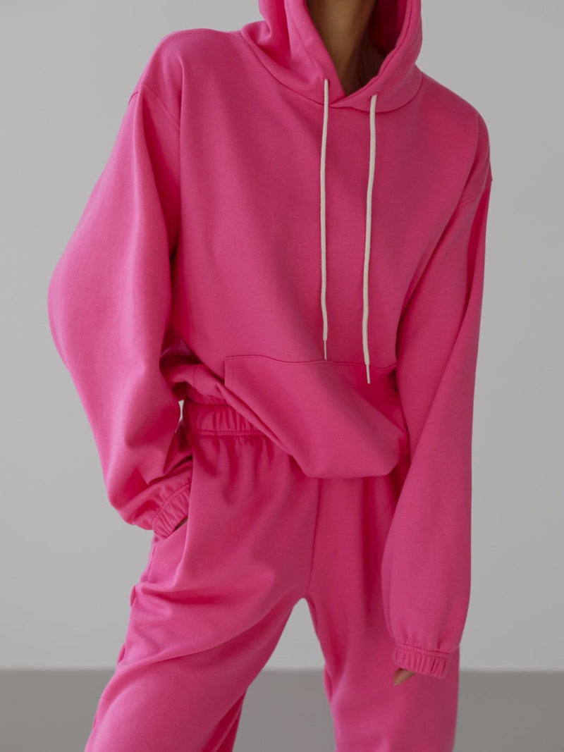 OVERSIZED JERSEY SET UP HOODIE