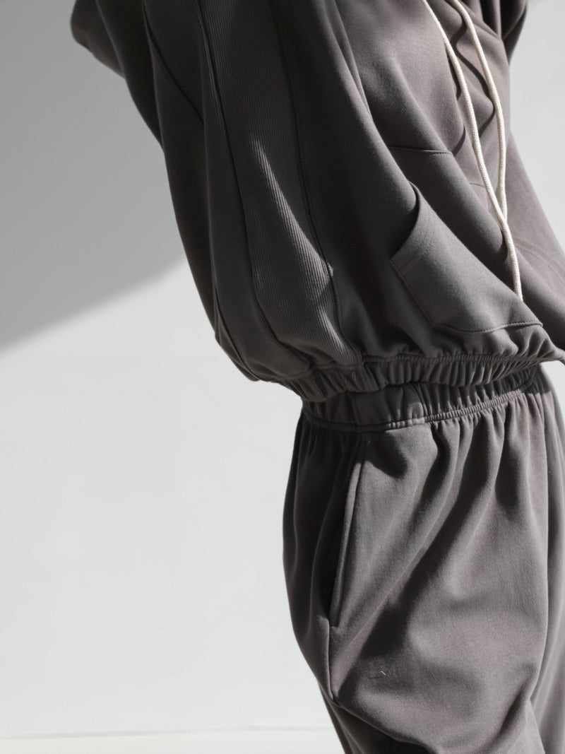 OVERSIZED JERSEY SET UP HOODIE