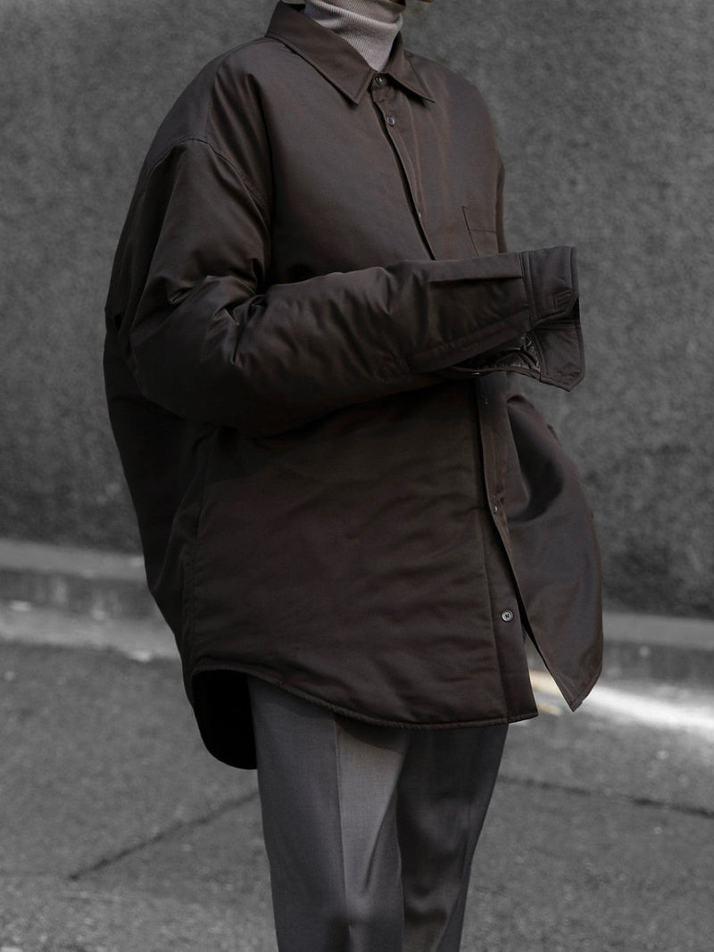 OVERSIZED PADDED SHIRT JACKET