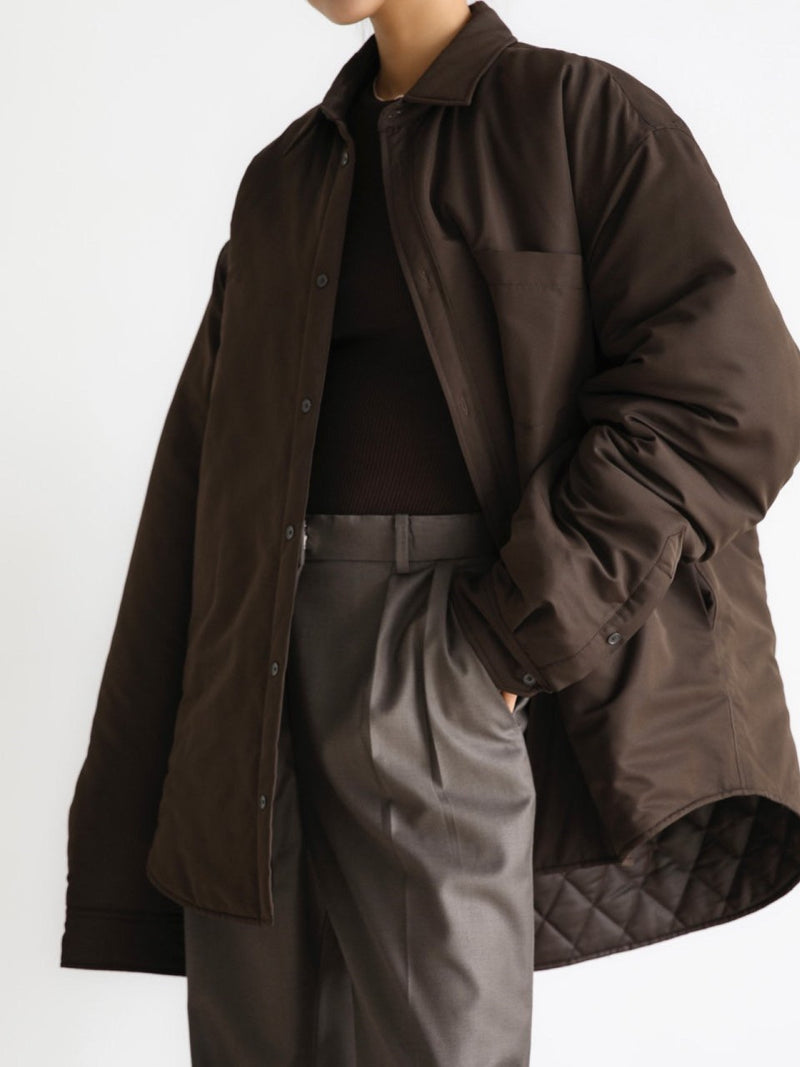 OVERSIZED PADDED SHIRT JACKET
